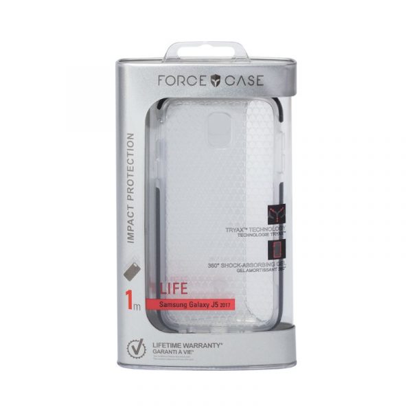 Coque Renforcée Samsung G J5 2017 LIFE Contour Gris - Garantie à vie Force Case