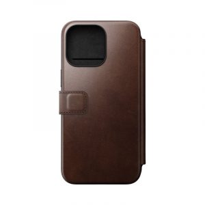 NOMAD - FOLIO MODERN CUIR HORWEEN IPHONE 15 PRO MAX - MARRON