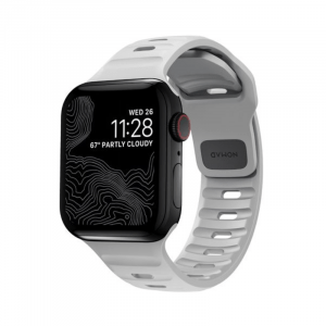 NOMAD - Bracelet de sport Strap V2 pour Apple Watch 42/44/45/49mm - Gris