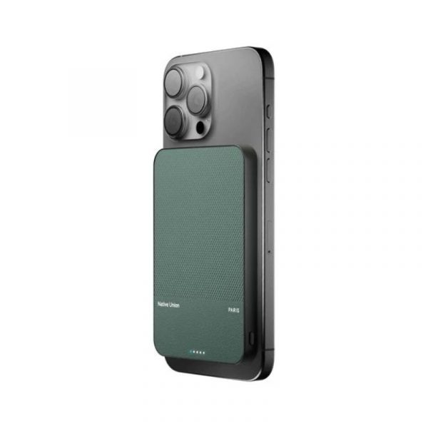 Native Union - (RE)CLASSIC batterie externe de 5000mAh Magnétique - Vert