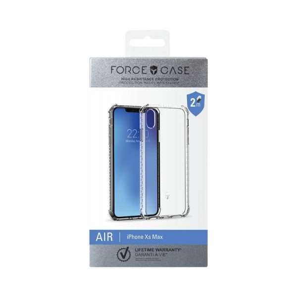 Force Case - Coque Renforcée iPhone XS Max AIR Transparente - Garantie à vie