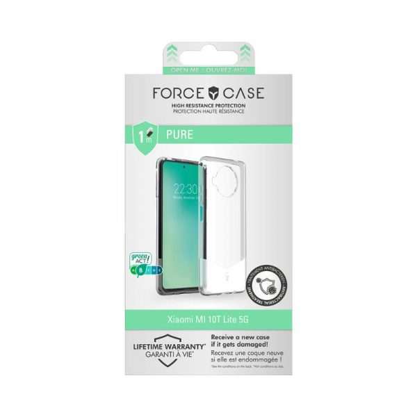 Force Case - Coque Renforcée Xiaomi Mi 10T Lite PURE Transparente - Garantie à vie