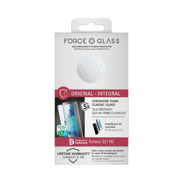 Force Glass - Protège écran Samsung G S21 5G 2.5D Original - Garanti à vie