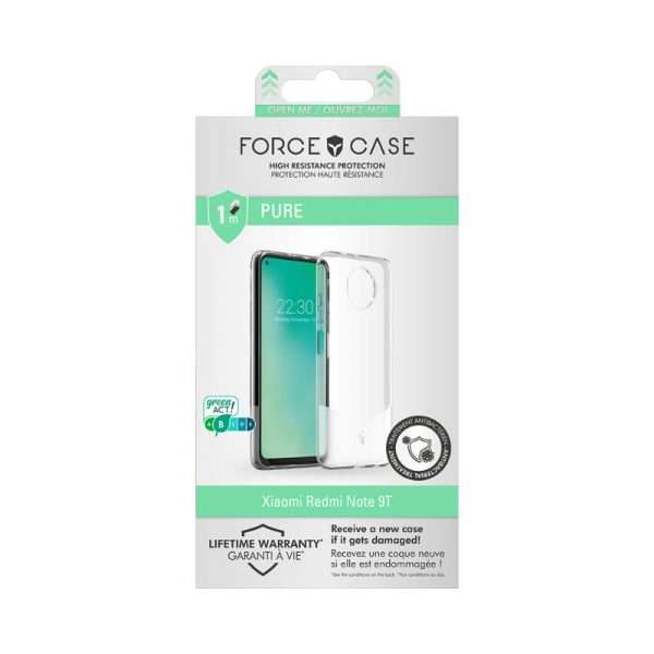 Force Case - Coque Renforcée Xiaomi Redmi Note 9T PURE Transparente - Garantie à vie