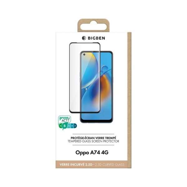 Bigben - Protège écran 2.5D en Verre trempé pour Oppo A74