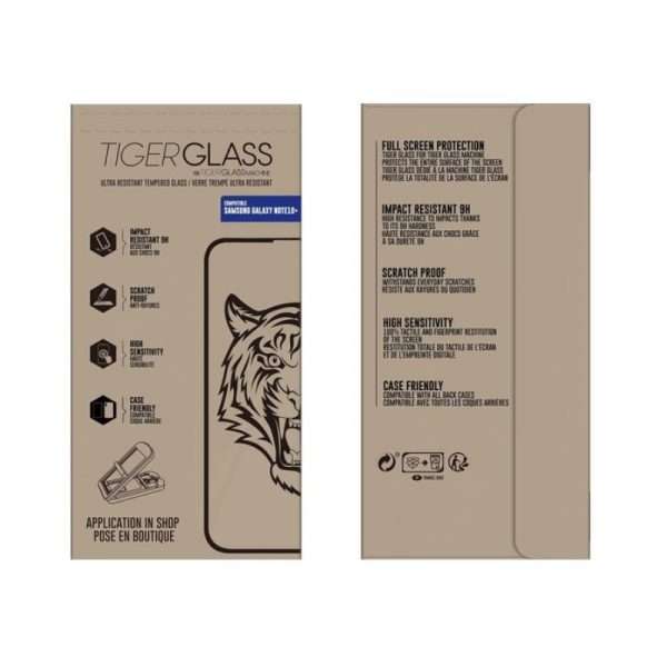 TIGER - TIGER GLASS VERRE TREMPE INCURVE MACHINE: SAMSUNG GALAXY NOTE10 PLUS