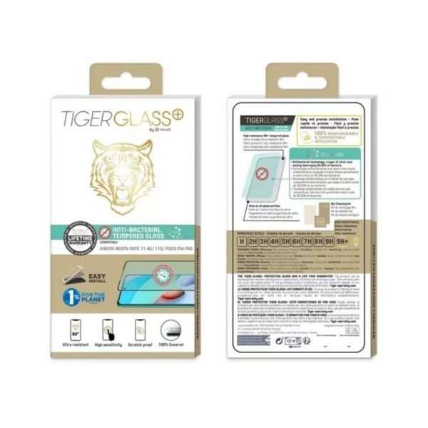 TIGER - TIGER GLASS PLUS VT ANTIBACTERIEN XIAOMI REDMI NOTE 11 4G/11S 4G