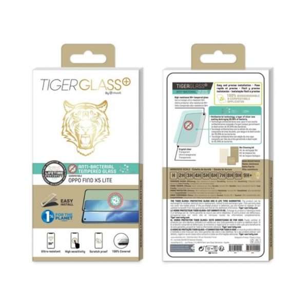TIGER - TIGER GLASS PLUS VERRE TREMPE ANTIBACTERIEN OPPO FIND X5 LITE