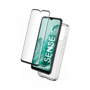 Coque Logicom Sense Souple Transparente + Protège écran + SmartFrame - Bigben