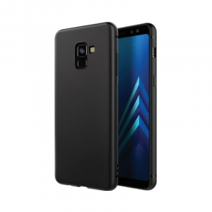 Coque TPU Samsung A8 Noir Polybag - MW