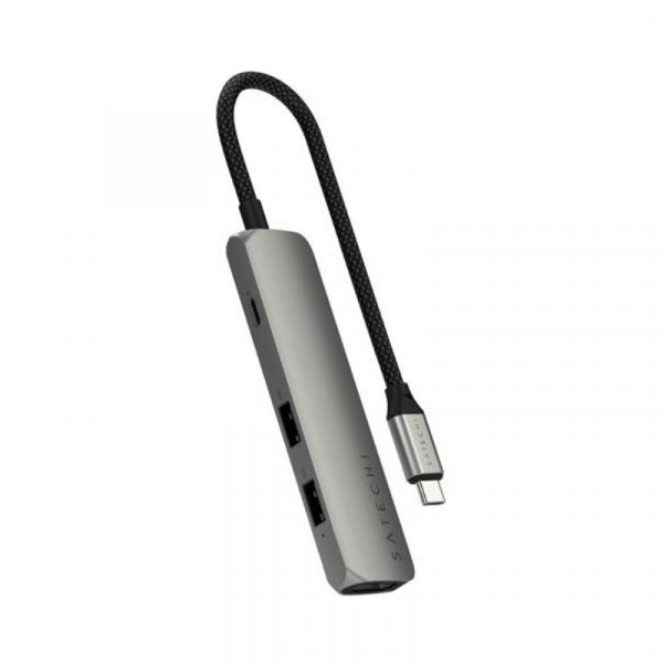 Satechi - Adaptateur multiport USB-C Slim 4-en-1 4K