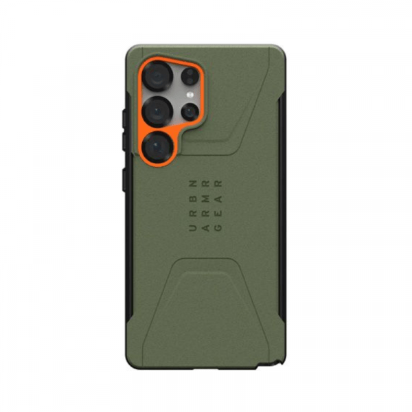 Coque Civilian Samsung S25 Ultra Olive/Orange - UAG