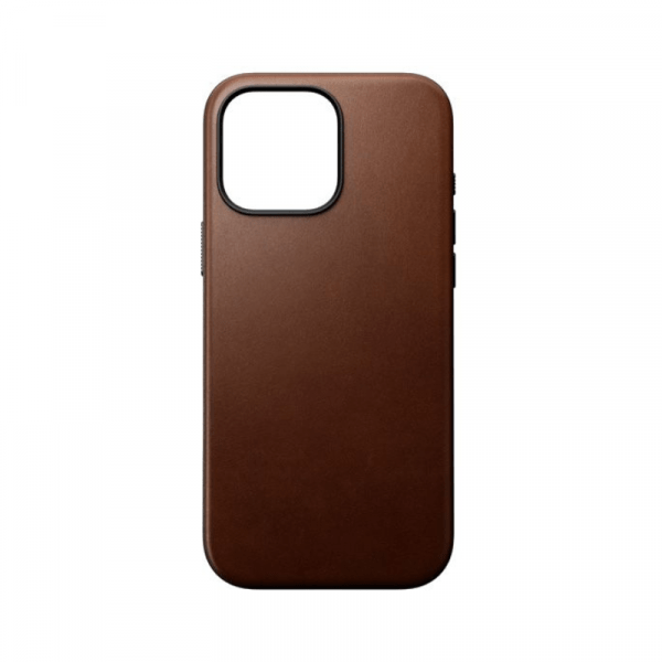 Coque Modern Cuir iPhone 16 Pro Max Pro Marron - Nomad