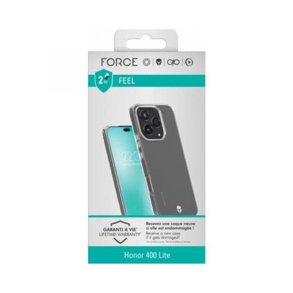 Coque renforcée Honor 400 Lite FEEL 2m Transparente + Garantie à vie - Force Case