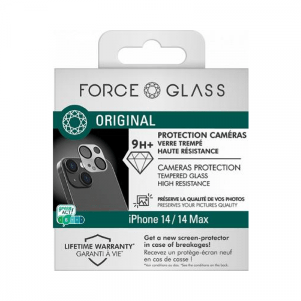 Protège Caméras iPhone 14 / 14 Plus Original Verre trempé + Garantie à vie - Certifié GRS