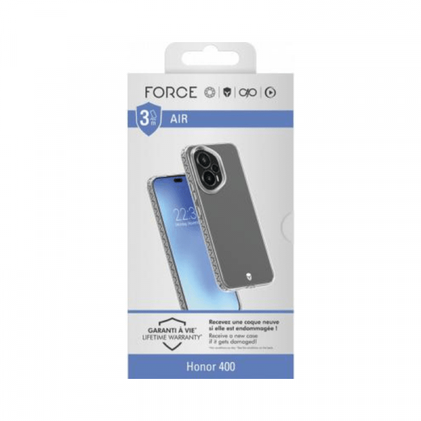 Coque renforcée Magnet Honor 400 AIR 3m Transparente - Force Case