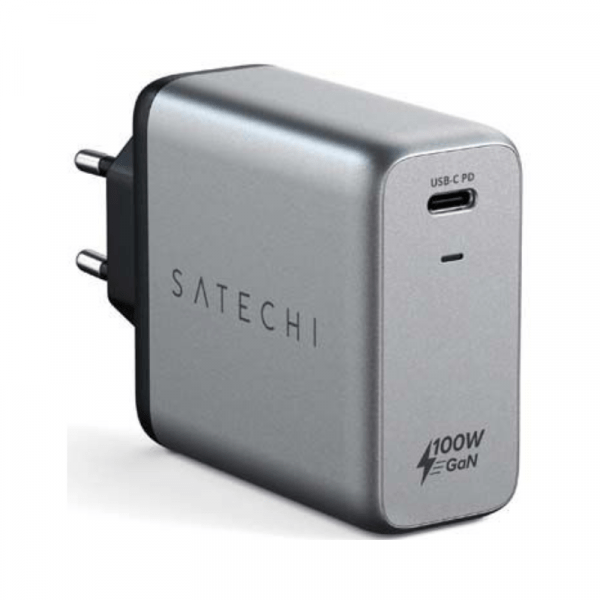 Chargeur mural 100W USB-C PD Gris -Satechi
