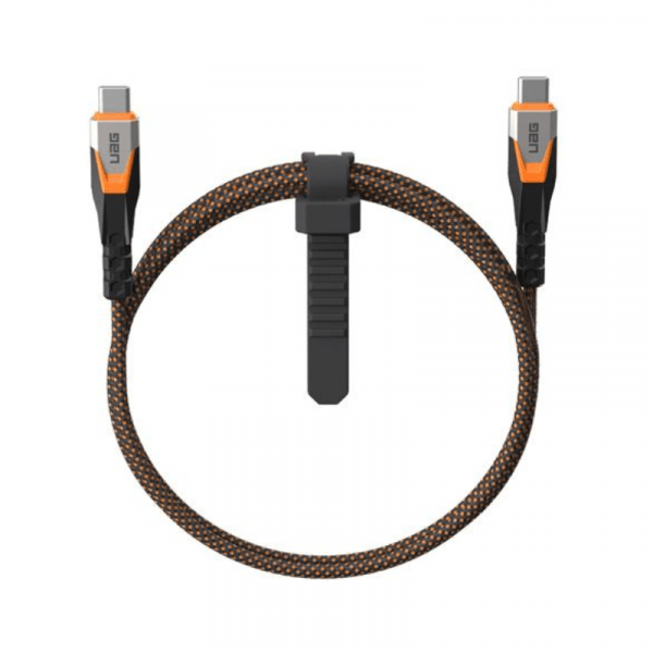 Câble 3.2 USB-C 20Gbps 240W (0.75m) Noir/Orange - UAG