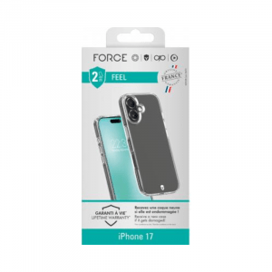 Coque renforcée iPhone 17 FEEL Origine France Garantie 2m Transparente - Force Case