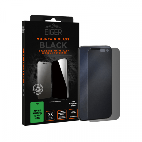 Verre Trempé Premium 2.5D Privacy Pour Iphone 16 Pro Max / 17 Pro Max - Eiger
