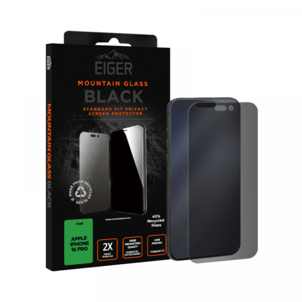 Verre Trempé Premium 2.5D Privacy Pour Iphone 16 Pro /17 /17 pro - Eiger