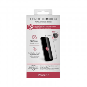 Pack Protège-écran iPhone 17 / 16 Pro 2.5D Original + 2 Protège Lentilles - Force Glass