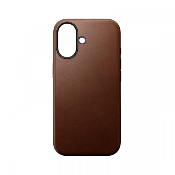 Coque Modern Cuir iPhone 17 Marron - Nomad
