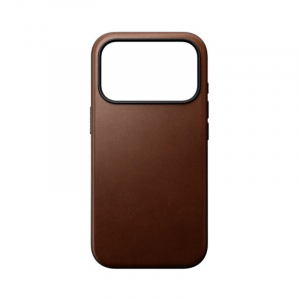 Coque Modern Cuir iPhone 17 Pro Marron - Nomad