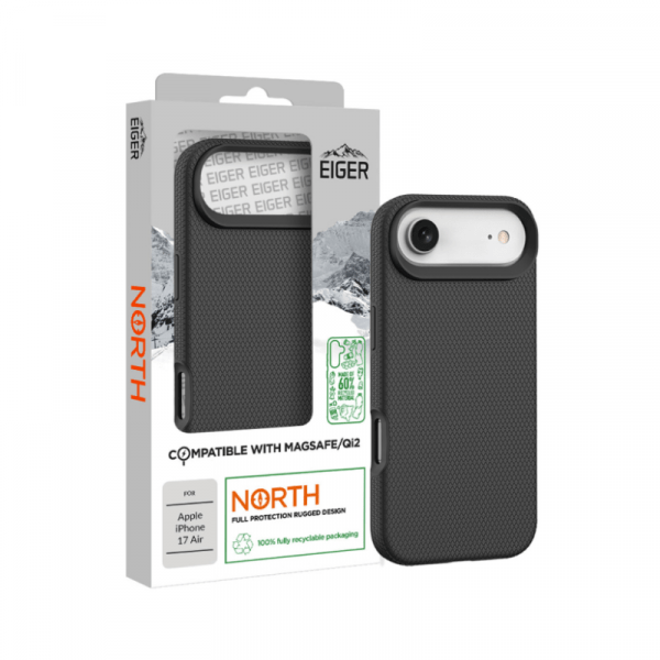 Coque Rigide Noire Ultra-Renforcée Polycarbonate  pour  Iphone 17 Air - Eiger