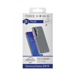 Coque renforcée Samsung Galaxy S25 FE PULSE Origine France Garantie 3m Transparente - Force Case