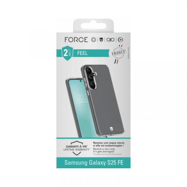 Coque renforcée Samsung Galaxy S25 FE FEEL 2m Transparente - Force Case