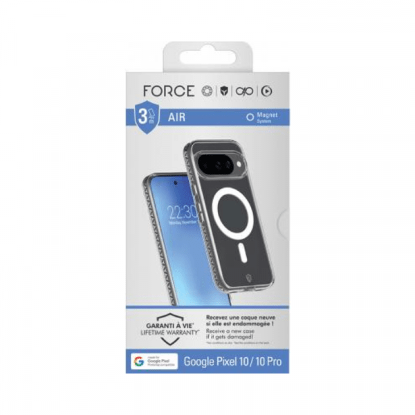 Coque renforcée Magnet Google Pixel 10 / Pixel 10 Pro AIR 3m Transparente - Force Case