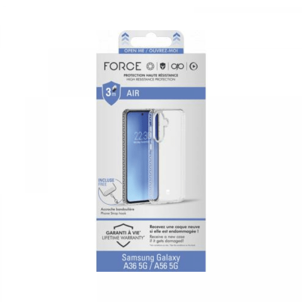 Coque renforcée Samsung Galaxy A36 5G / A56 5G AIR 3m Transparente - Force Case