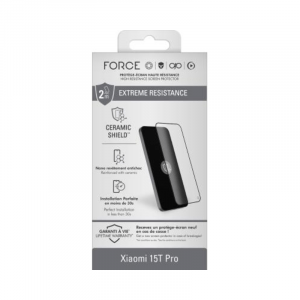 Protège écran Xiaomi 15T Pro Ceramic Shield 2.5D Verre trempé - Force Glass
