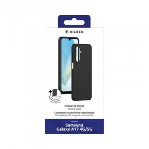 Coque MagSafe Samsung Galaxy A17 4G/5G Silicone Noire - Bigben