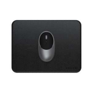 Tapis de souris premium en cuir végan noir - Satechi