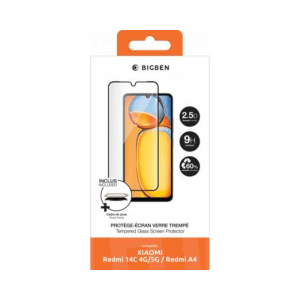 Protège écran Xiaomi Redmi 14C 4G/5G + SmartFrame™ 2.5D Verre trempé - Bigben