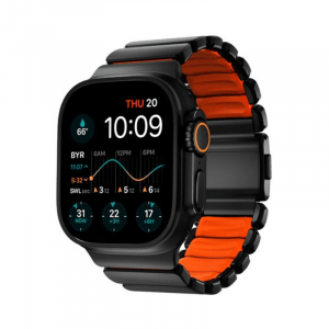 Bracelet Stratos 49mm Black Titanium/Ultra Orange KFM - Nomad