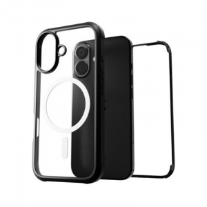 Coque 360° Compatible MagSafe + Protection d’écran 9H MagTitan iPhone 17 Noir - Cygnett