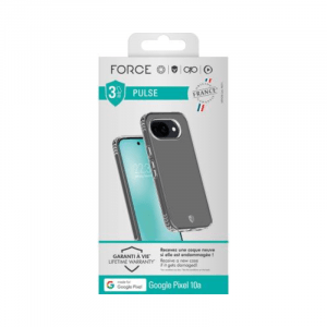 Coque renforcée Google Pixel 10A PULSE Origine France Garantie 3m Transparent - Force Case
