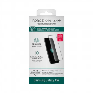Protège écran Samsung Galaxy A57 5G Original 2.5D Verre trempé - Force Glass