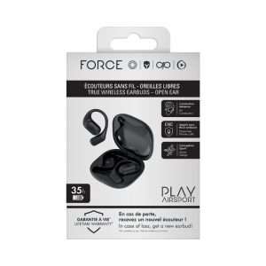 Écouteurs Force Play - AirSport True Wireless Noir