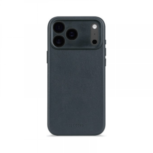 Coque en cuir iPhone 17 Pro Max Navy shadow - Decoded