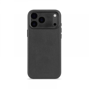 Coque en cuir iPhone 17 Pro Max Noir - Decoded