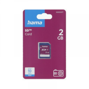 Carte mémoire SD, classe 4, 2GB - Hama
