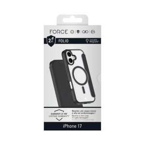Force Case Folio iPhone 17 MagSafe – Antichoc 2m Noir