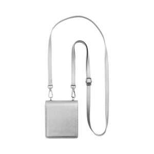 Pochette Galaxy Z Flip Fermeture Aimantée Argent - Force Case