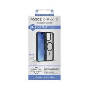 Force Case AIR Frost Noir iPhone 16 Pro Max – Protection 3m
