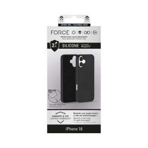Coque Silicone iPhone 16 2m Noire - Force Case