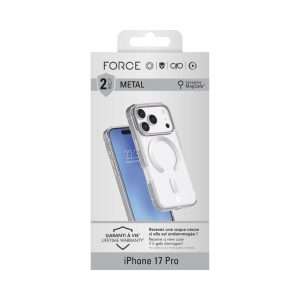 Coque METAL iPhone 17 Pro 2m Gris - Force Case